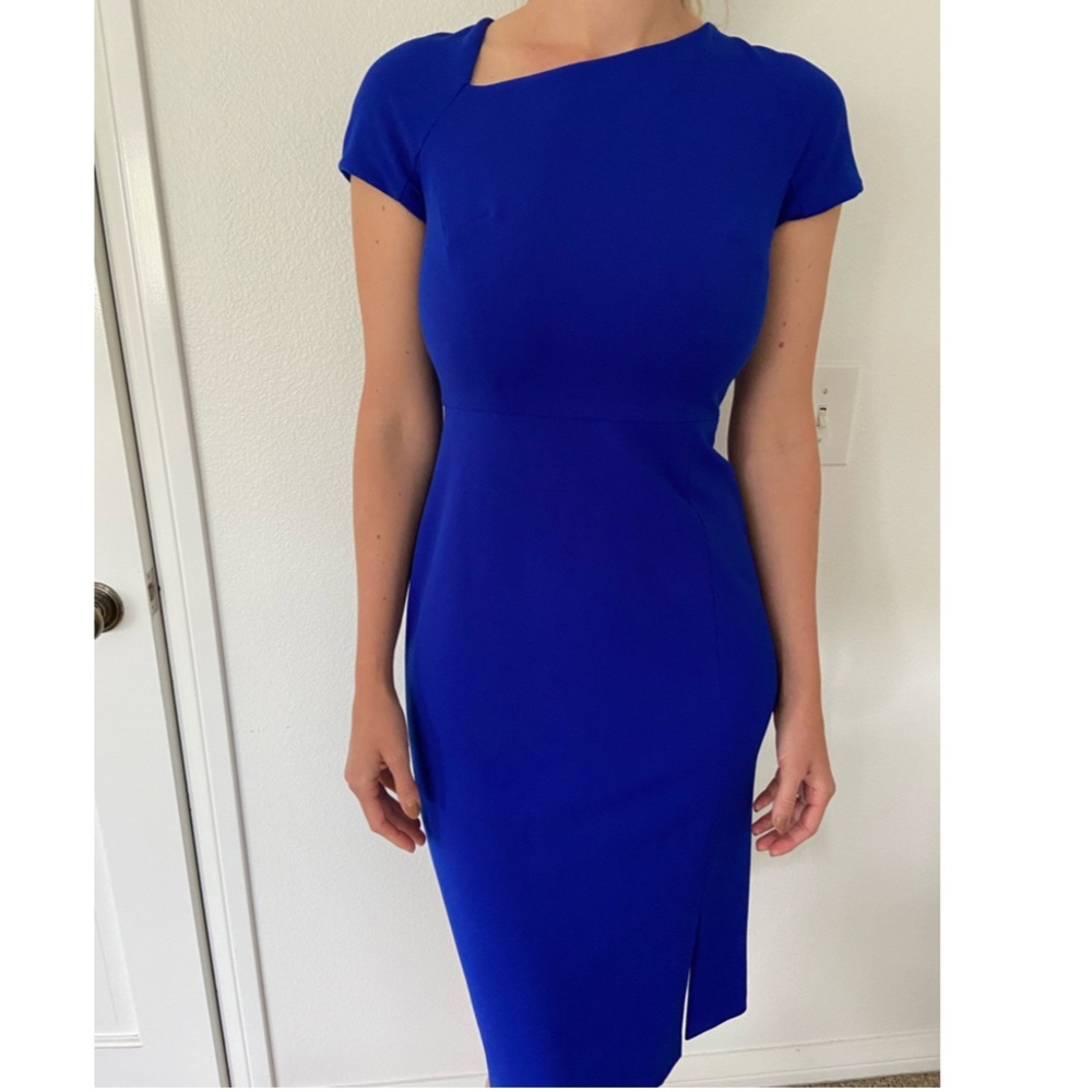 Maggy London Blue Midi Dress